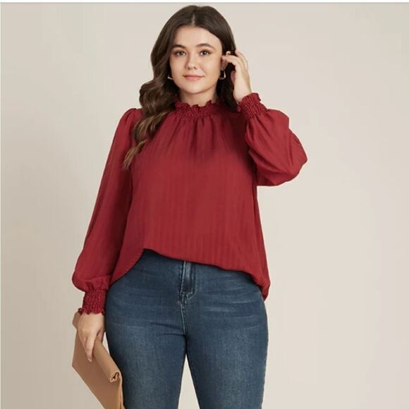 NWT BloomChic long sleeve top 14/1X - Picture 1 of 11